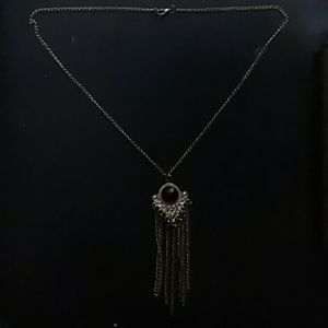 Golden chained necklace